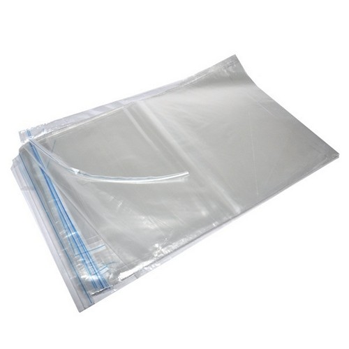 saco plástico transparente adesivado