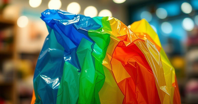 Saco plástico colorido: como escolher e utilizar de forma sustentável