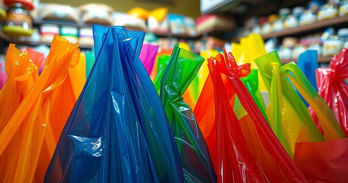 Saco plástico colorido transforma a apresentação de produtos e otimiza o seu negócio