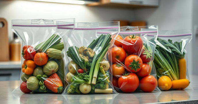 Saco plástico transparente para alimentos é a solução ideal para conservar e organizar suas refeições