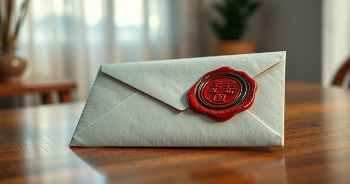 Envelope com lacre adesivo como escolher e usar
