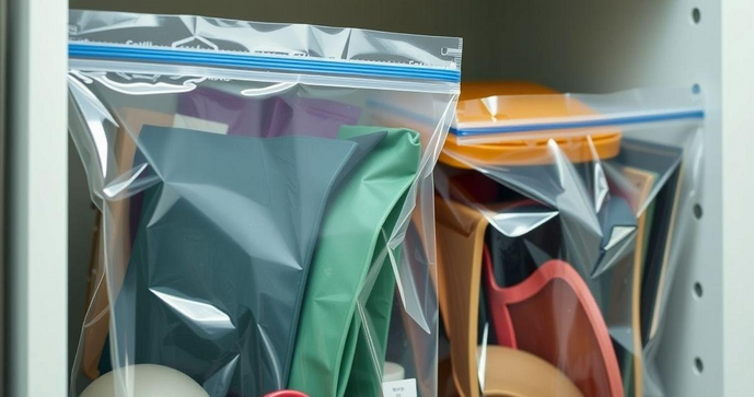 Sacos Plásticos com Fecho Adesivo: A Solução Prática para Armazenamento e Organização